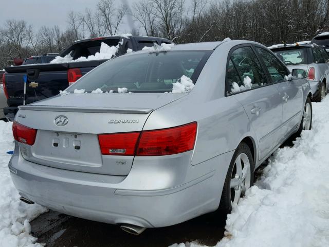 5NPEU46F09H526030 - 2009 HYUNDAI SONATA SE SILVER photo 4