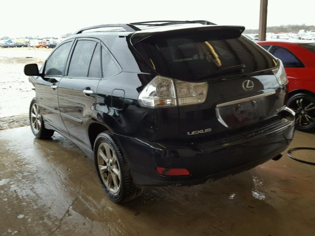 2T2GK31U49C065931 - 2009 LEXUS RX 350 BLACK photo 3