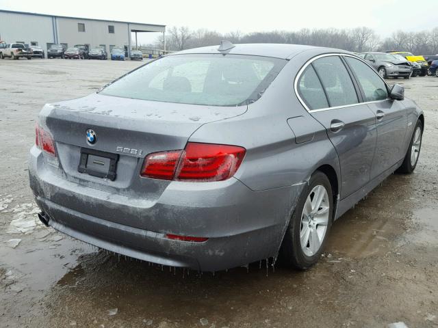 WBAFR1C53BC742498 - 2011 BMW 528 I GRAY photo 4