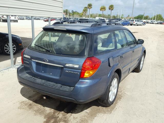 4S4BP61CX67321667 - 2006 SUBARU LEGACY OUT BLUE photo 4