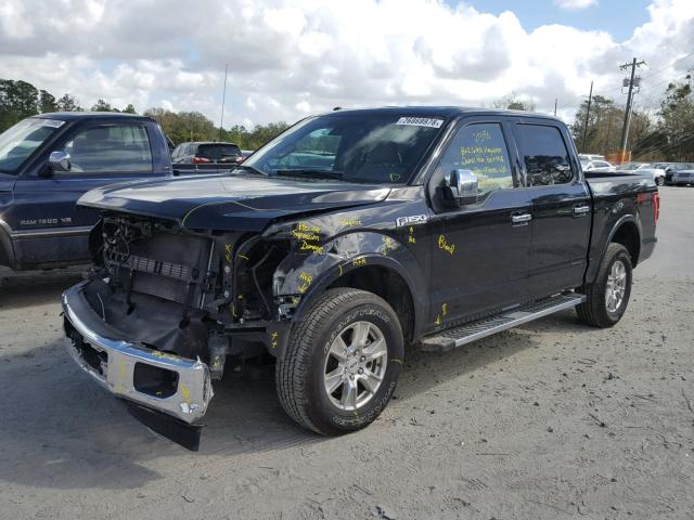 1FTEW1EF2HFA63357 - 2017 FORD F150 SUPER BLACK photo 2