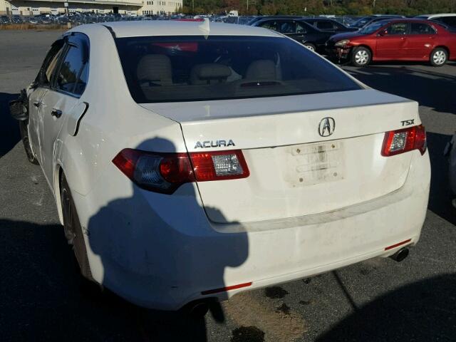 JH4CU26629C028613 - 2009 ACURA TSX WHITE photo 3