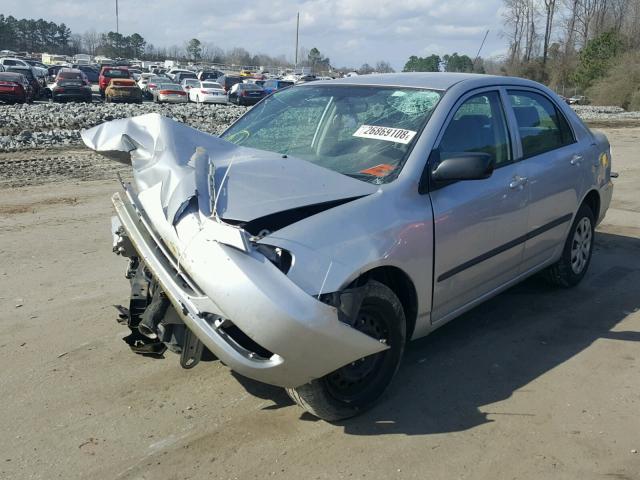 JTDBR32E770106447 - 2007 TOYOTA COROLLA CE SILVER photo 2