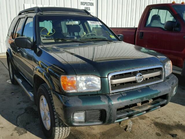 JN8DR09Y12W727927 - 2002 NISSAN PATHFINDER GREEN photo 1