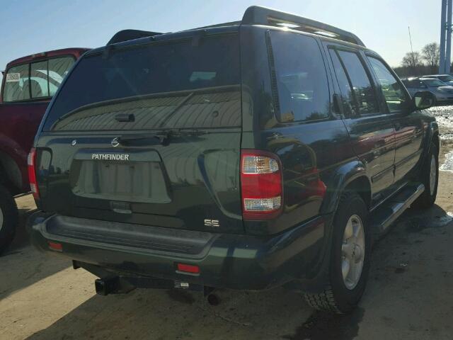 JN8DR09Y12W727927 - 2002 NISSAN PATHFINDER GREEN photo 4