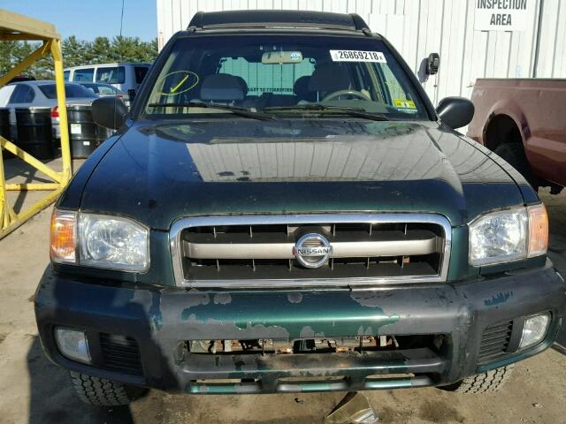 JN8DR09Y12W727927 - 2002 NISSAN PATHFINDER GREEN photo 9