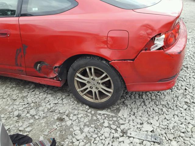 JH4DC54846S018714 - 2006 ACURA RSX RED photo 10