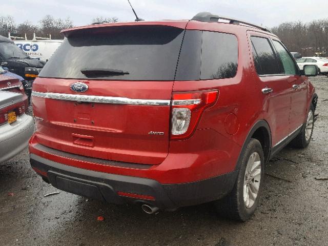 1FMHK8F80CGA59565 - 2012 FORD EXPLORER L RED photo 4