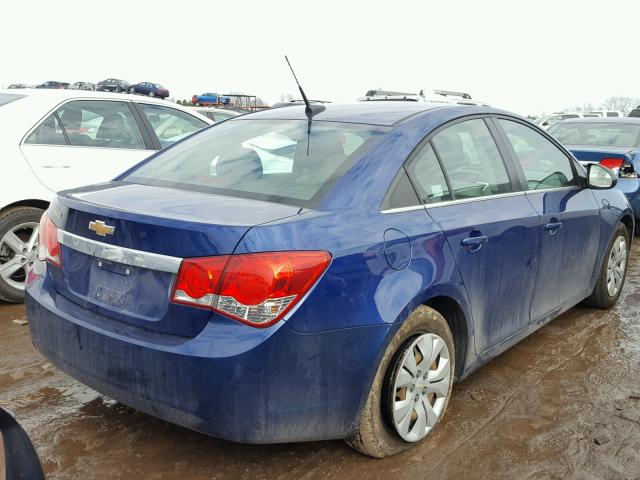 1G1PC5SH9C7279474 - 2012 CHEVROLET CRUZE LS BLUE photo 4