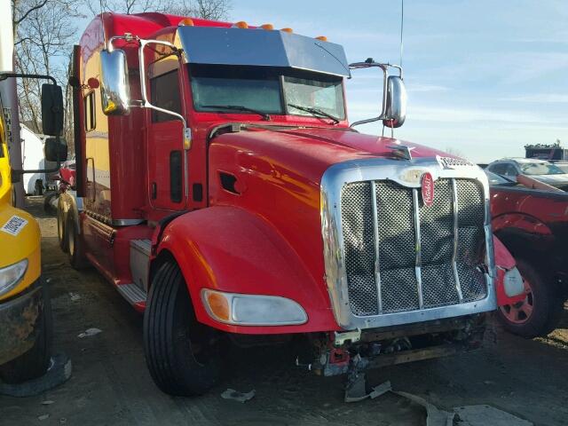 1XPHD49X4CD134388 - 2012 PETERBILT 386 RED photo 1