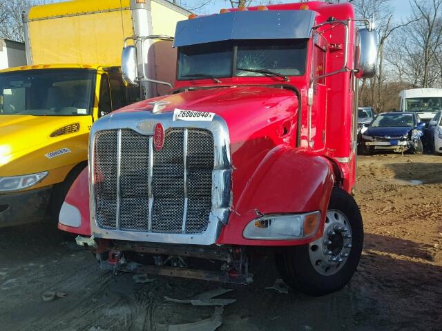 1XPHD49X4CD134388 - 2012 PETERBILT 386 RED photo 2