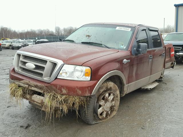 1FTPW14536KC02448 - 2006 FORD F150 SUPER BROWN photo 2