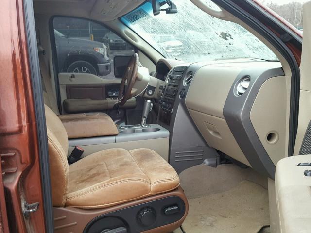 1FTPW14536KC02448 - 2006 FORD F150 SUPER BROWN photo 5