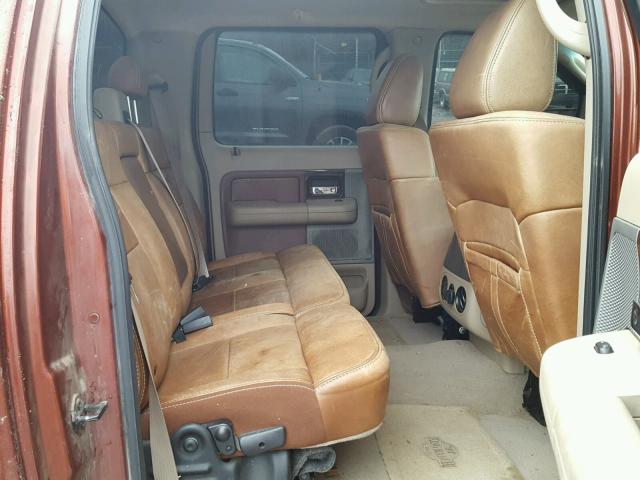 1FTPW14536KC02448 - 2006 FORD F150 SUPER BROWN photo 6