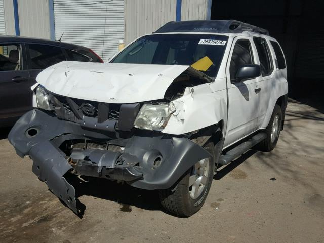 5N1AN08W58C505147 - 2008 NISSAN XTERRA OFF WHITE photo 2