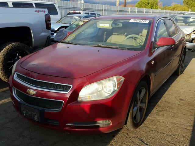 1G1ZJ57B18F289481 - 2008 CHEVROLET MALIBU 2LT RED photo 2