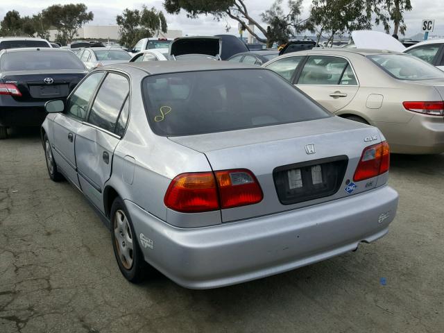 1HGEN1643YL000674 - 2000 HONDA CIVIC GX SILVER photo 3