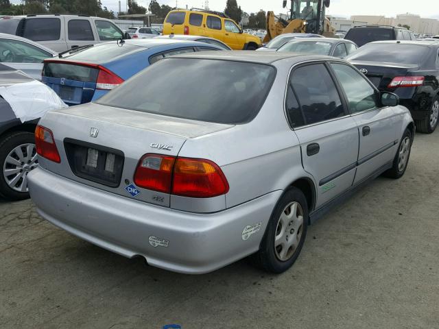 1HGEN1643YL000674 - 2000 HONDA CIVIC GX SILVER photo 4