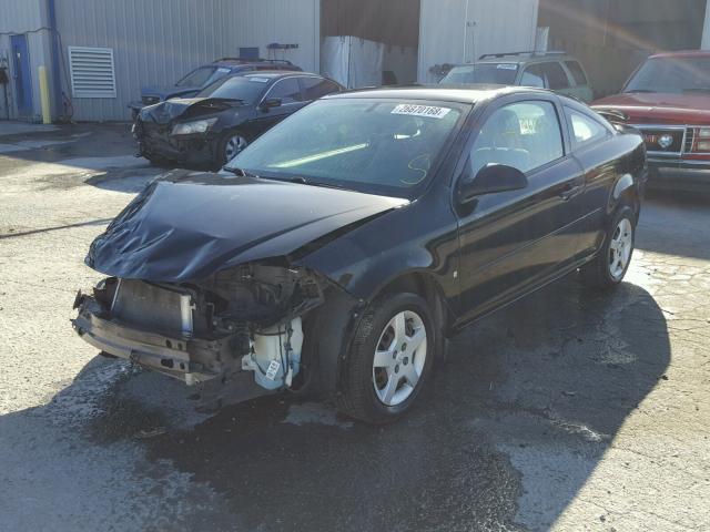 1G1AK15F867840182 - 2006 CHEVROLET COBALT LS BLACK photo 2