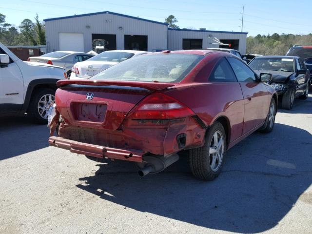 1HGCM72655A004706 - 2005 HONDA ACCORD EX RED photo 4