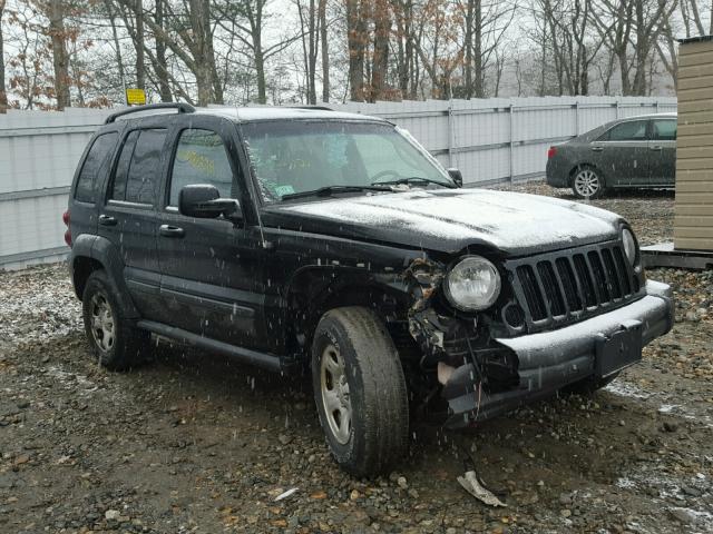 1J4GL48K66W181012 - 2006 JEEP LIBERTY SP BLACK photo 1