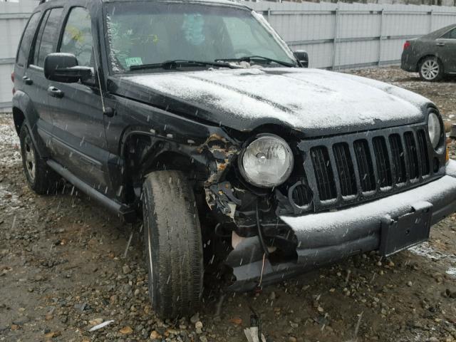 1J4GL48K66W181012 - 2006 JEEP LIBERTY SP BLACK photo 9