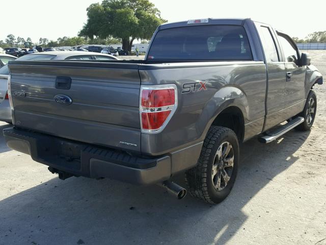 1FTEX1CM4EFC62971 - 2014 FORD F150 SUPER GRAY photo 4