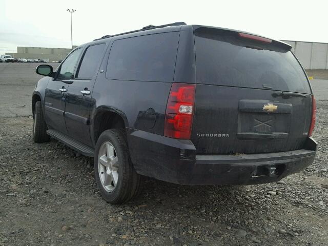 1GNFK16348R213933 - 2008 CHEVROLET SUBURBAN K BLACK photo 3