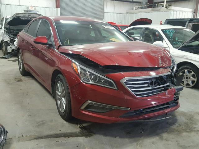 5NPE24AF5FH055565 - 2015 HYUNDAI SONATA SE MAROON photo 1