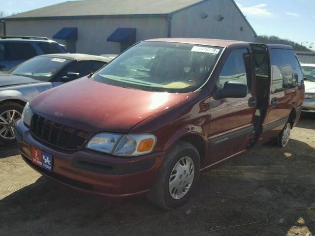 1GNDX03E5XD330179 - 1999 CHEVROLET VENTURE MAROON photo 2