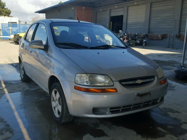 KL1TD566X6B640344 - 2006 CHEVROLET AVEO BASE Gri fotoğraf 1