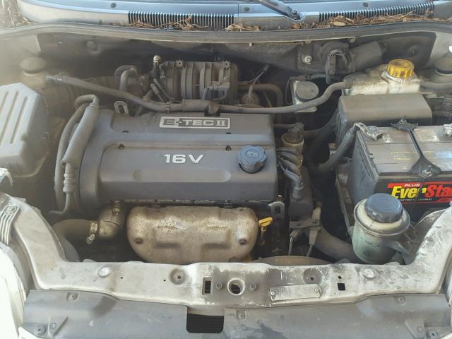 KL1TD566X6B640344 - 2006 CHEVROLET AVEO BASE Gri fotoğraf 7
