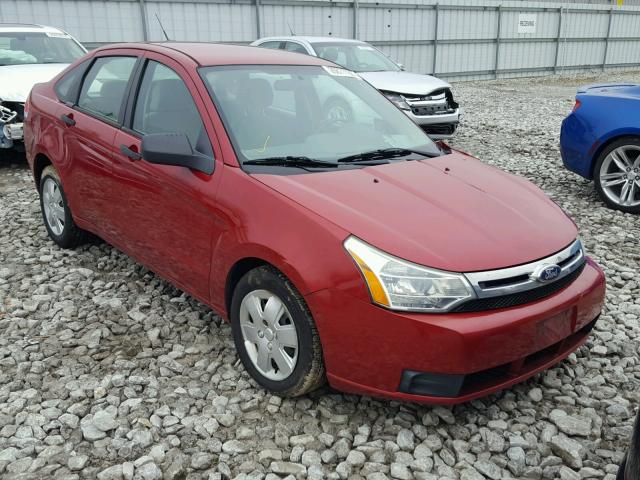 1FAHP3EN0BW145016 - 2011 FORD FOCUS S RED photo 1