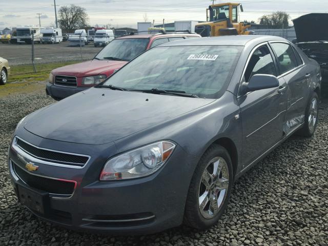1G1ZH57BX84257250 - 2008 CHEVROLET MALIBU 1LT გრაფიტი ფოტო 2
