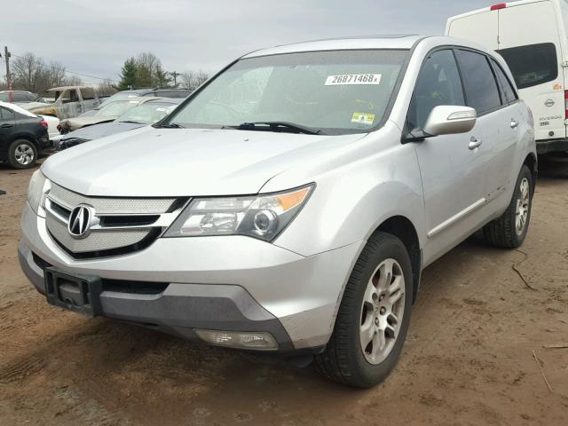 2HNYD28307H546671 - 2007 ACURA MDX TECHNO SILVER photo 2