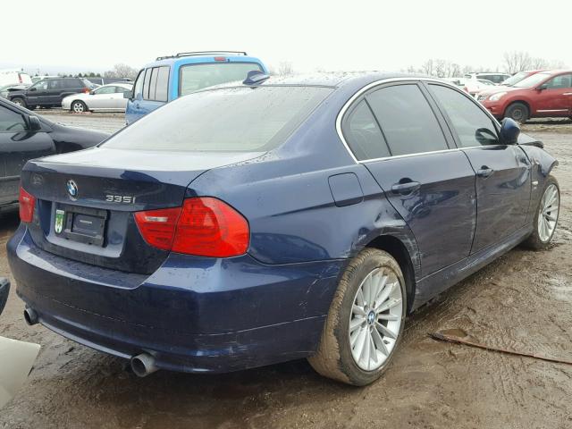 WBAPL5C52BA918837 - 2011 BMW 335 XI BLUE photo 4