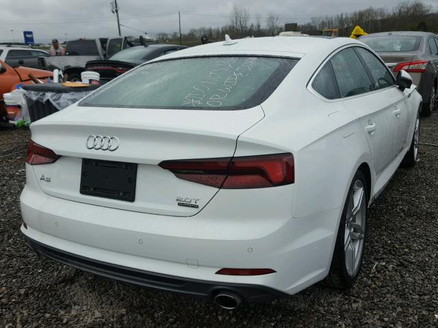 WAUENCF56JA015476 - 2018 AUDI A5 PREMIUM WHITE photo 4