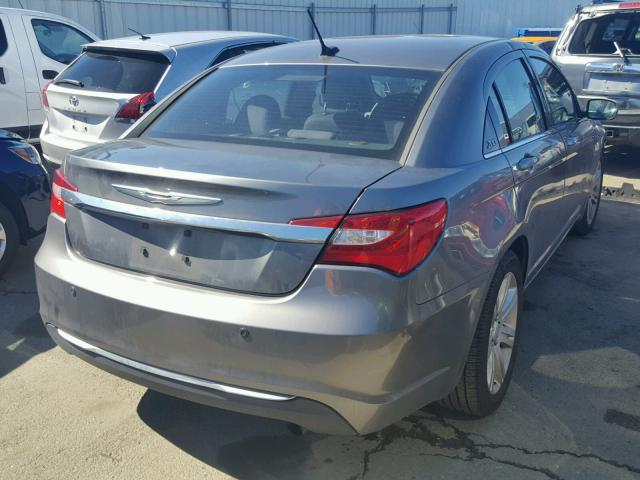 1C3CCBBB0DN570186 - 2013 CHRYSLER 200 TOURIN GRAY photo 4