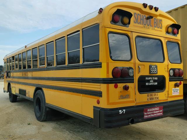 1BAAHCPA63F210126 - 2003 BLUE BIRD SCHOOL BUS YELLOW photo 3