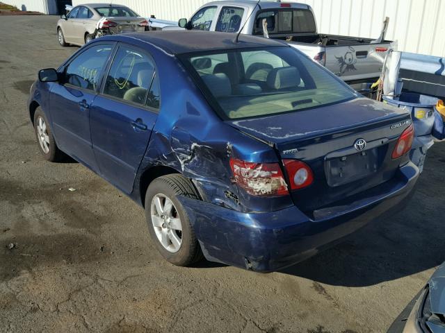 1NXBR30E65Z399455 - 2005 TOYOTA COROLLA CE BLUE photo 3