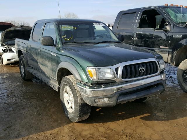 5TEHN72N41Z755448 - 2001 TOYOTA TACOMA DOU GREEN photo 1