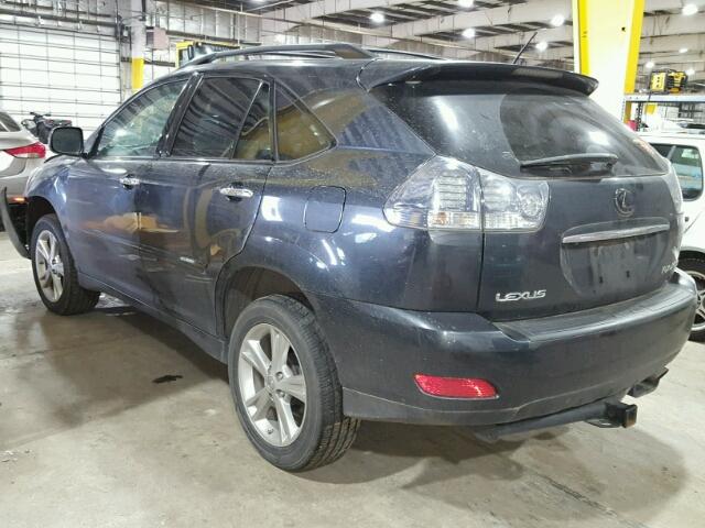 JTJHW31U482858038 - 2008 LEXUS RX 400H CHARCOAL photo 3