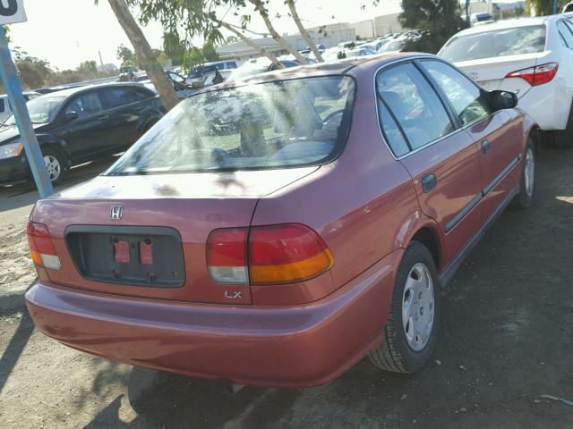 1HGEJ6609TL038392 - 1996 HONDA CIVIC LX PINK photo 4