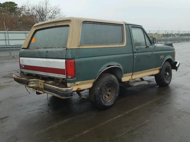 1FMEU15N9LLB25405 - 1990 FORD BRONCO U10 GREEN photo 4