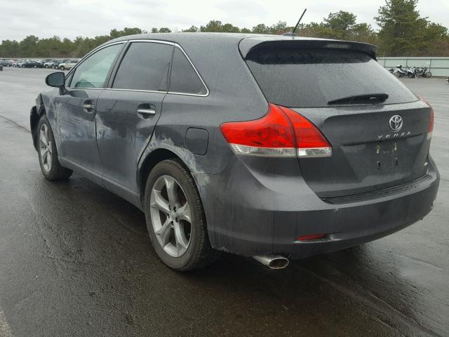 4T3BK3BB6AU032127 - 2010 TOYOTA VENZA BASE GRAY photo 3