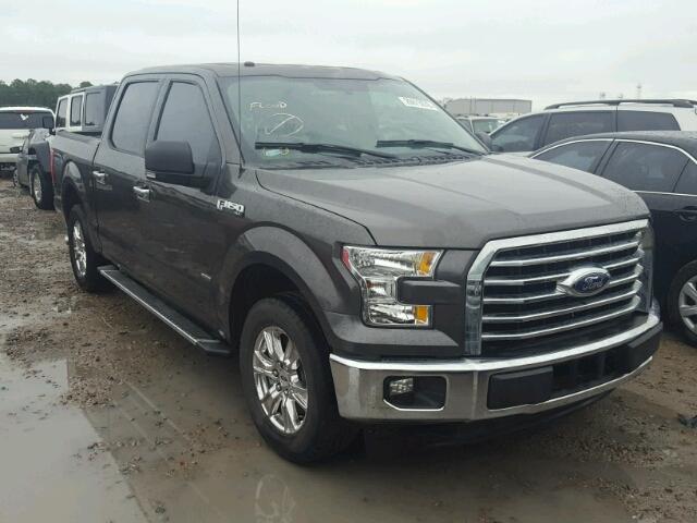 1FTEW1CP5HKC23668 - 2017 FORD F150 SUPER GRAY photo 1