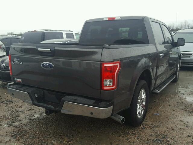 1FTEW1CP5HKC23668 - 2017 FORD F150 SUPER GRAY photo 4