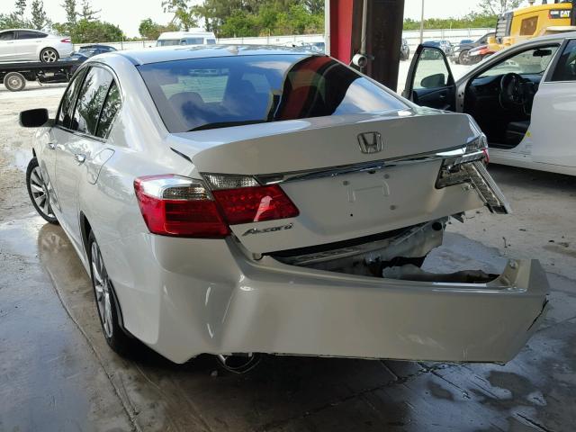 1HGCR3F85FA006267 - 2015 HONDA ACCORD EXL WHITE photo 3