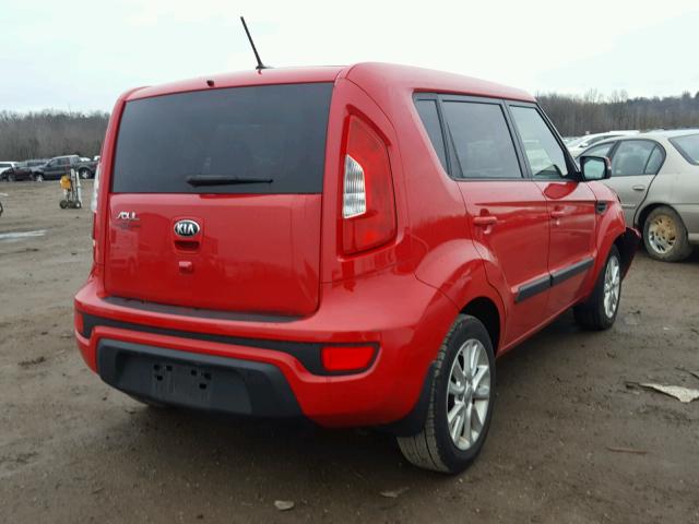 KNDJT2A60D7489121 - 2013 KIA SOUL + RED photo 4