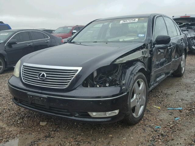 JTHBN36FX55018604 - 2005 LEXUS LS 430 BLACK photo 2